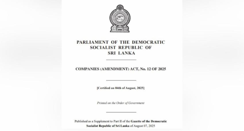 Sri Lanka Overhauls Companies Act 2025